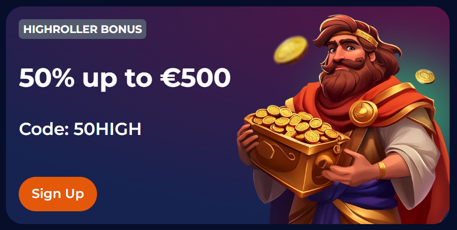 nine casino promo code for Highroller Additional bonus for Highroller