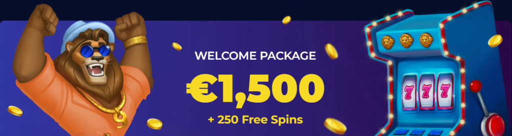 1500 euros and 250 free spins welcome bonus at Nine Casino