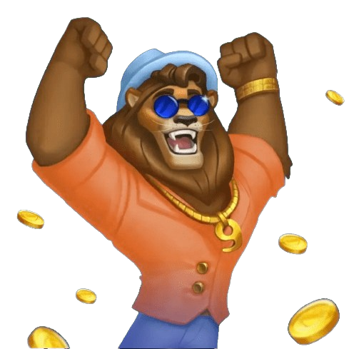 Brand logo — lion The main character of the NINE casino brand